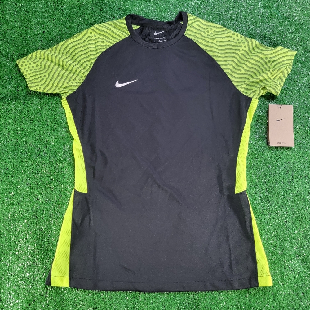 Nike Dri Fit Womens Ftbl/Soccer Black Neon Green CW3555-011 Shirt Size S New